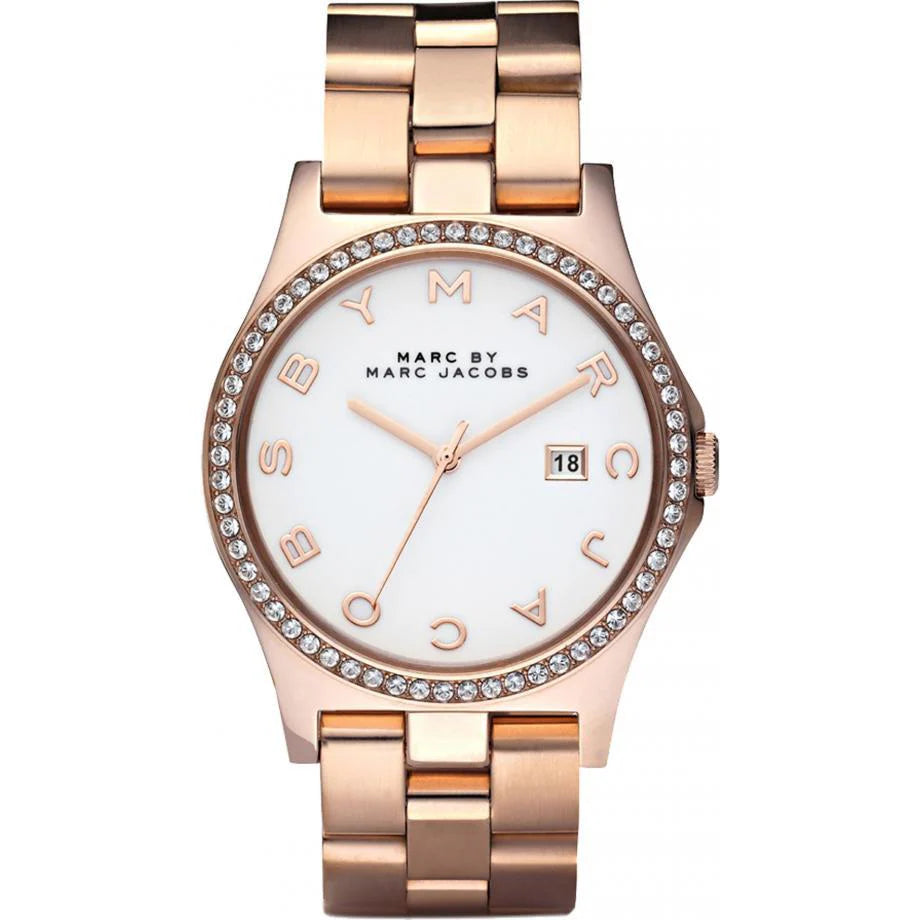 Marc Jacobs LADIES / WOMENS HENRY ROSE GOLD STAINLESS STEEL MARC JACOBS DESIGNER WATCH MBM3079