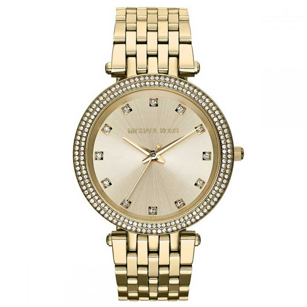 Michael Kors - Women’s Stainless Steel Gold Dial 39mm Watch MK3216