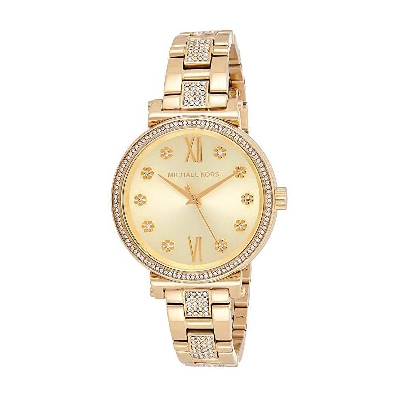 Michael Kors - Women’s Quartz Stainless Steel Gold Dial 36mm Watch MK3881