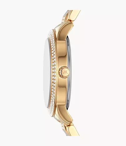 Michael Kors Tibby Three-Hand Gold-Tone Stainless Steel Watch MK4575