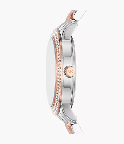 Michael Kors Tibby Three-Hand Tri-Tone Stainless Steel Watch MK4576