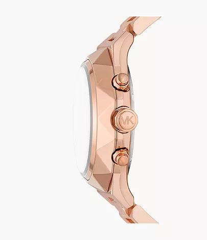 Michael Kors Raquel Chronograph Rose Gold-Tone Stainless Steel Watch MK4688