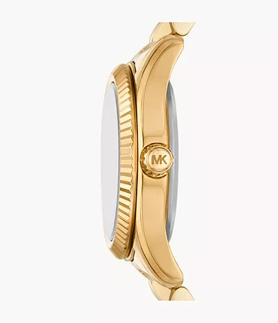 Michael Kors Lexington Three-Hand Rose Gold-Tone Stainless Steel Watch MK4741