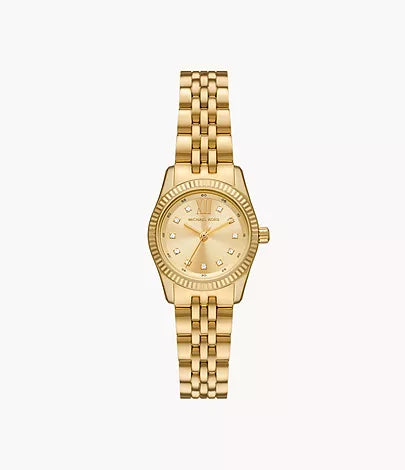 Michael Kors Lexington Three-Hand Rose Gold-Tone Stainless Steel Watch MK4741