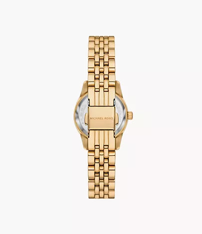 Michael Kors Lexington Three-Hand Rose Gold-Tone Stainless Steel Watch MK4802
