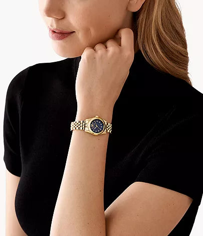 Michael Kors Lexington Three-Hand Rose Gold-Tone Stainless Steel Watch MK4802