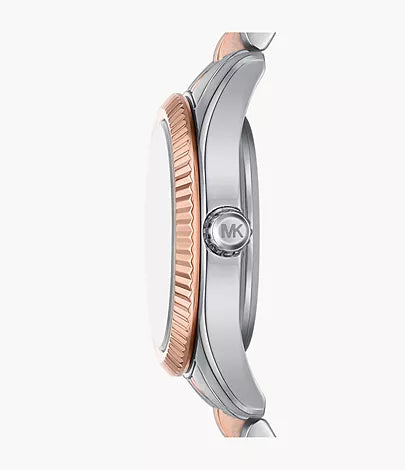 Michael Kors Lexington Three-Hand Rose Gold-Tone Stainless Steel Watch MK4817