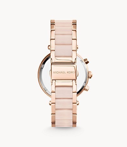 Michael Kors Women’s Quartz Stainless Steel Rose Gold Dial 39mm Watch MK5896