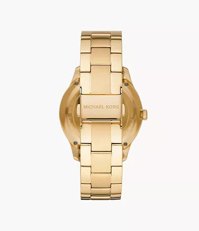 Michael Kors Runway Three-Hand Gold-Tone Stainless Steel Watch MK6911