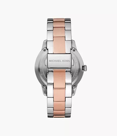Michael Kors Runway Three-Hand Two-Tone Stainless Steel Watch