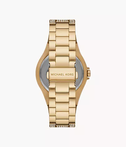 Michael Kors Lennox Three-Hand Gold-Tone Stainless Steel Watch MK6991