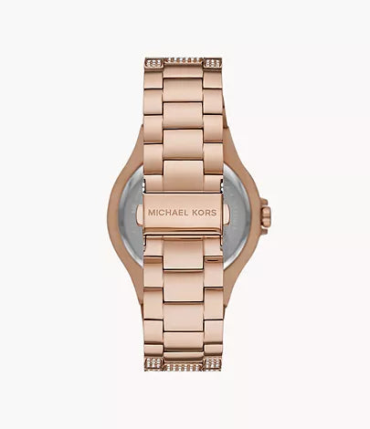 Michael Kors Lennox Three-Hand Rose Gold-Tone Stainless Steel Watch MK6992
