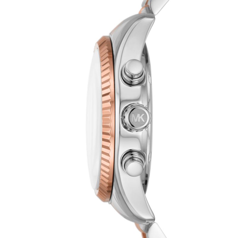 Michael Kors Women’s Quartz Two-tone Stainless Steel Rose Gold Mother Of pearl Dial 38mm Watch MK7219