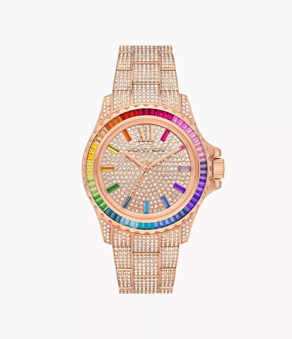 Michael Kors Everest Three-Hand Rose Gold-Tone Stainless Steel Limited Edition Watch