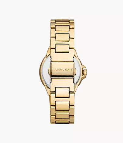 Michael Kors Runway Three-Hand Gold-Tone Stainless Steel Watch MK7255