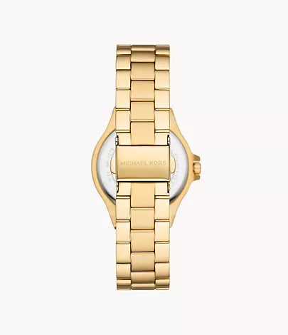 Michael Kors Mini-Lennox Three-Hand Rose Gold-Tone Stainless Steel Watch MK7278