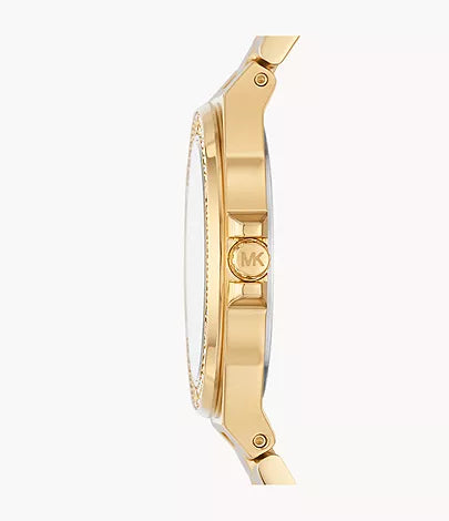 Michael Kors Mini-Lennox Three-Hand Rose Gold-Tone Stainless Steel Watch MK7278