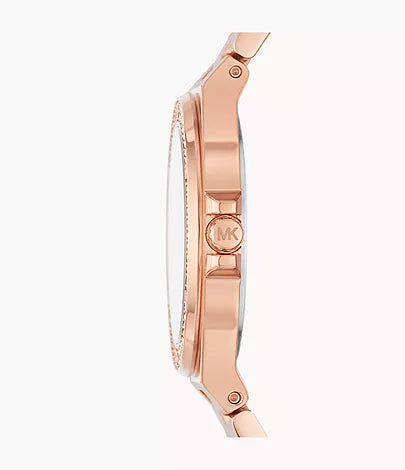 Michael Kors Mini-Lennox Three-Hand -Tone Stainless Steel Watch MK7279