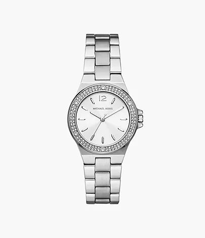 Michael Kors Mini-Lennox Three-Hand -Tone Stainless Steel Watch MK7280
