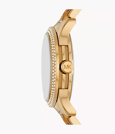 Michael Kors Runway Three-Hand Gold-Tone Stainless Steel Watch MK7389