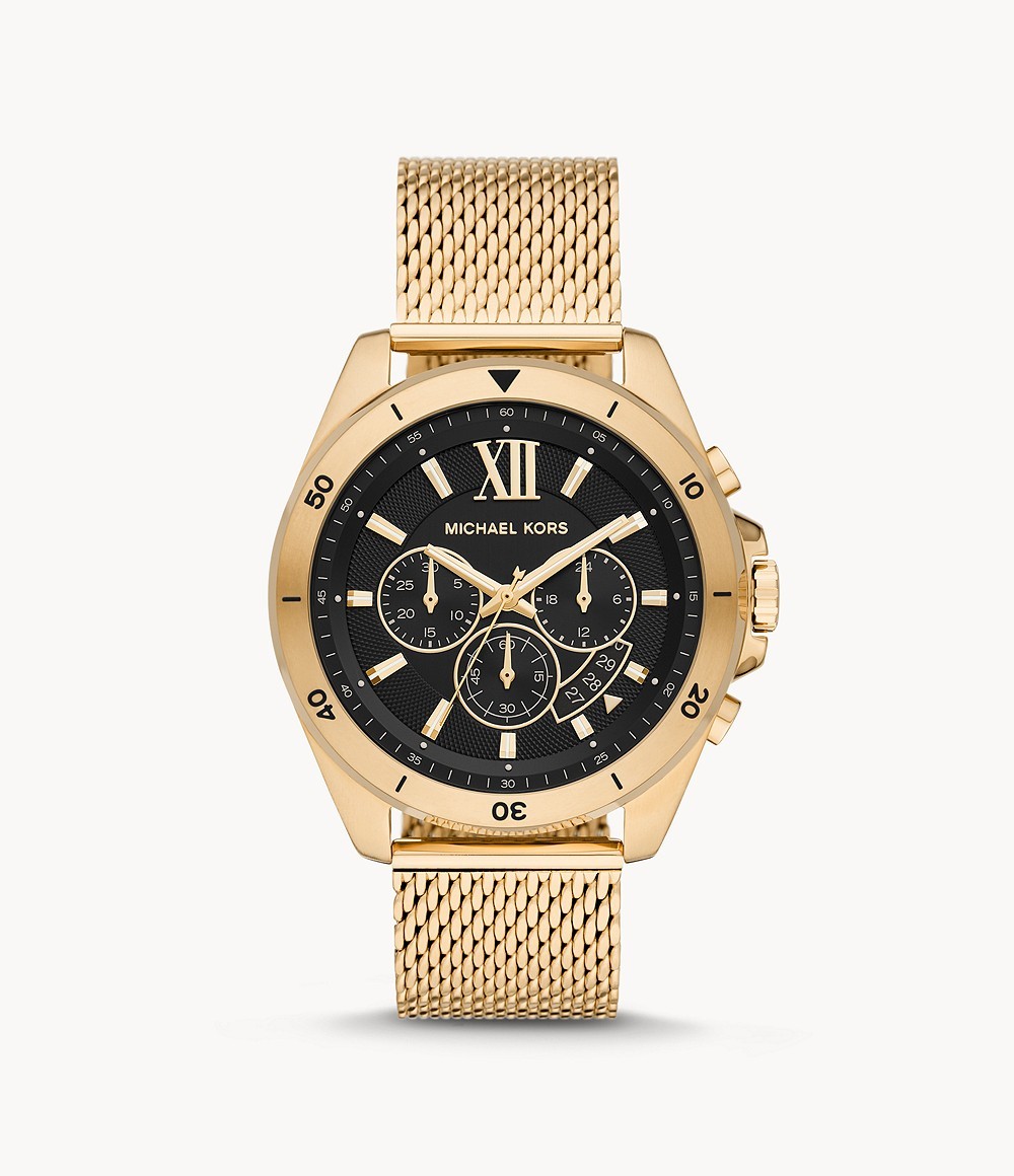 Michael Kors Men’s Quartz Stainless Steel Black Dial 45mm Watch MK8867