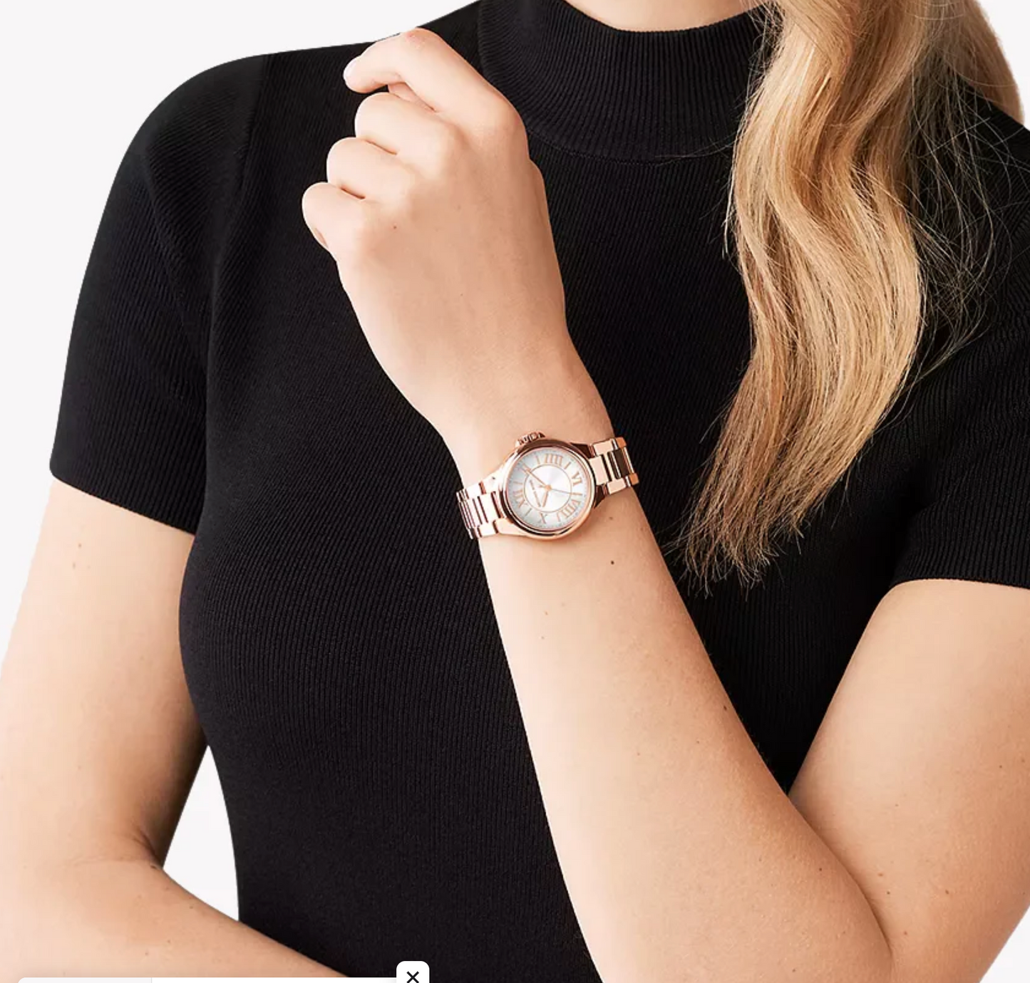 Michael Kors CamilleRose Gold Tone White Dial MK7526