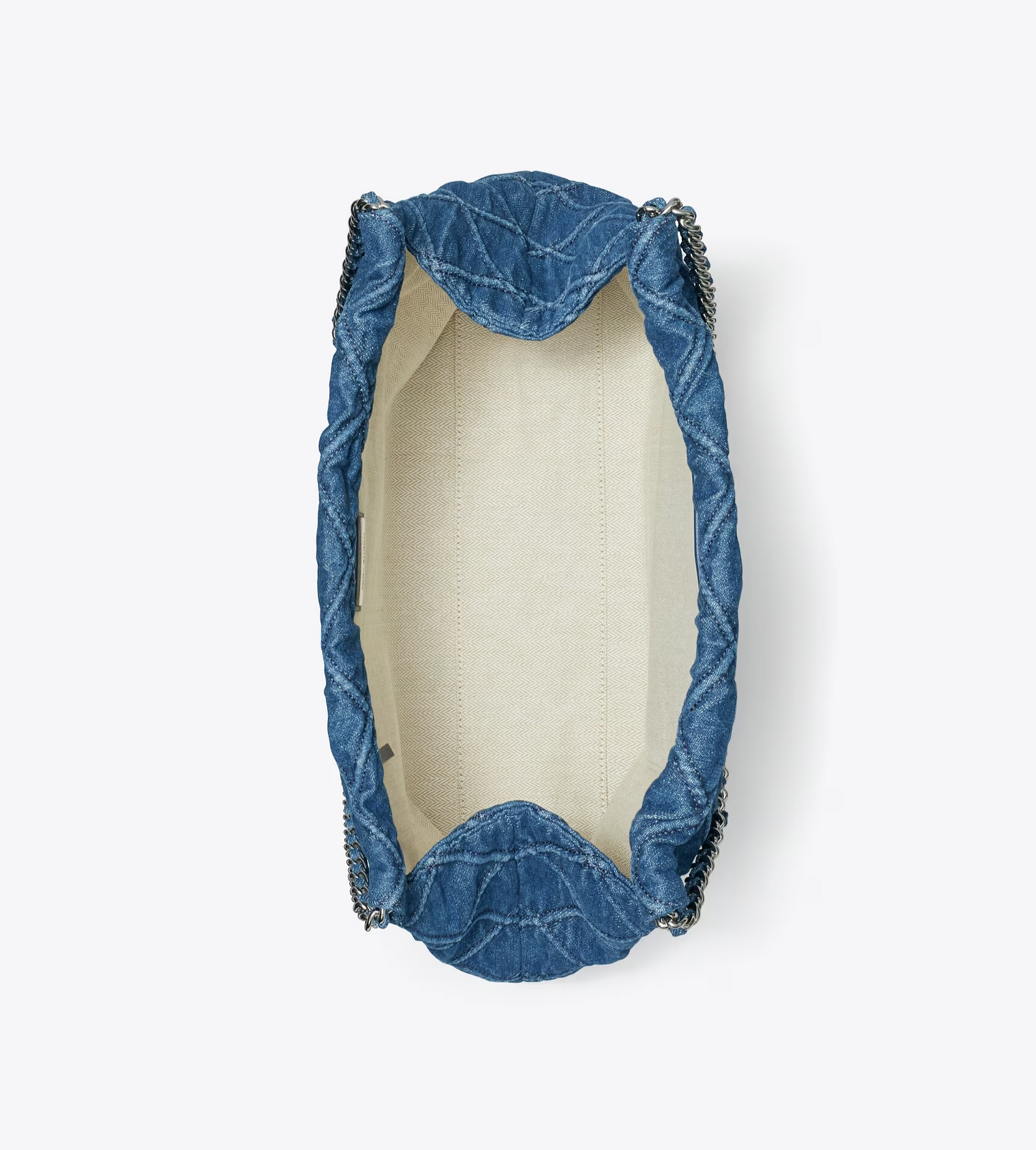 Tory Burch Fleming Soft Denim Hobo Bag