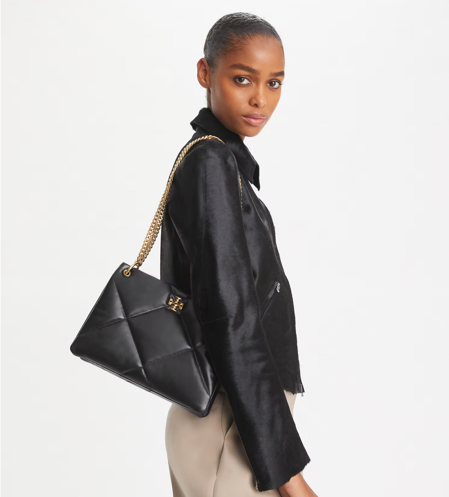 Tory Burch Small Kira Diamond Quilt Satchel