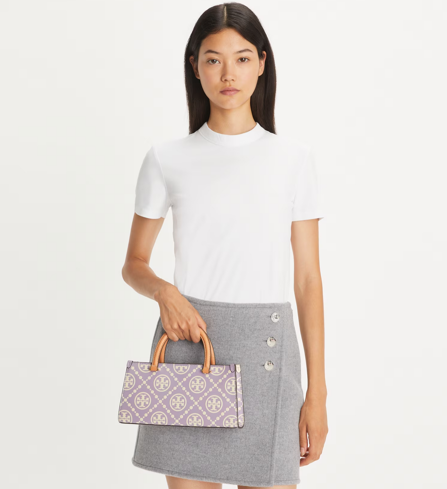 Tory Burch T Monogram Embossed Rectangular Tote