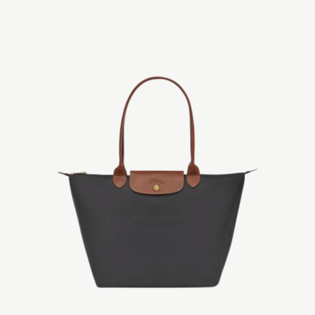 Longchamp Le Pliage Medium Tote Bag Graphite – Recycled Canvas