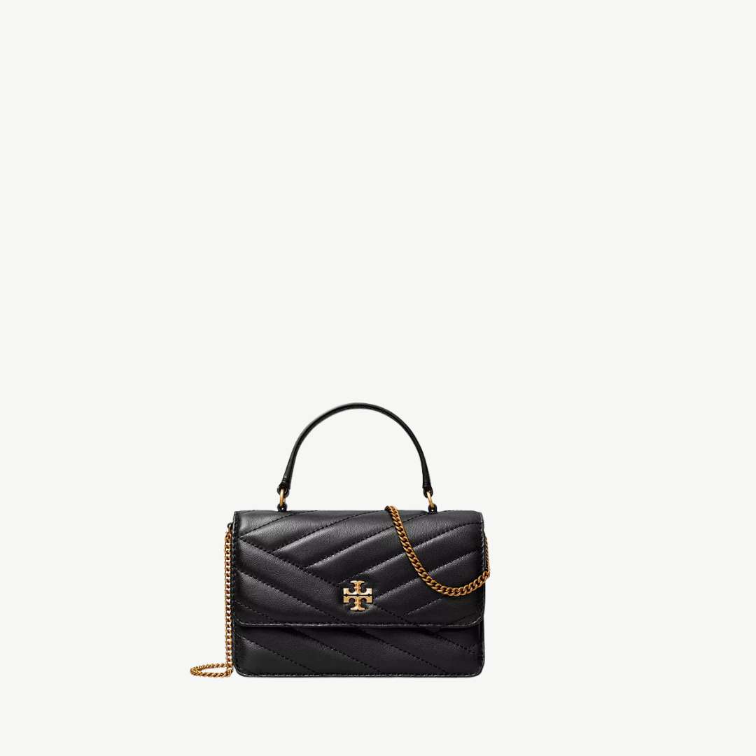 Tory Burch Mini Kira Chevron Top Handle Wallet