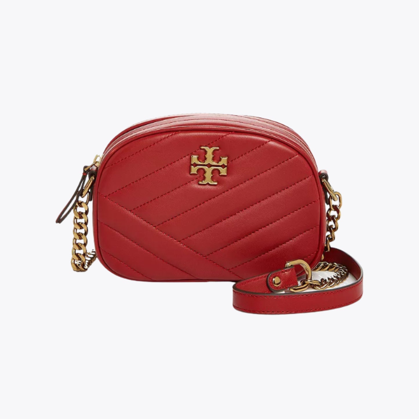 Tory Burch Kira Chevron Camera Bag Red