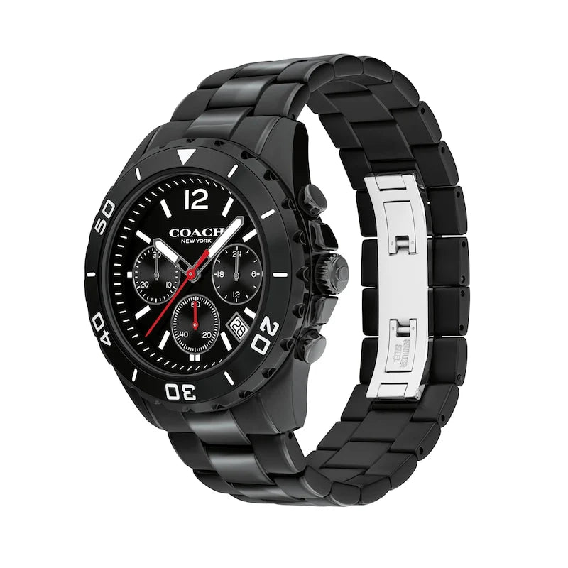 Coach KENT CHRONOGRAPH ALL BLACK MEN'S WATCH 14602554