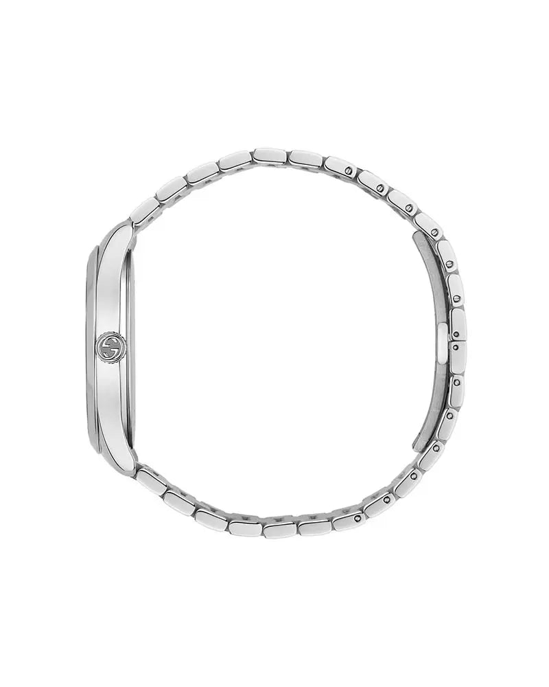 Gucci G-Timeless Silver Stainless Steel Quartz Silver Dial Silver Steel Bracelet Watch