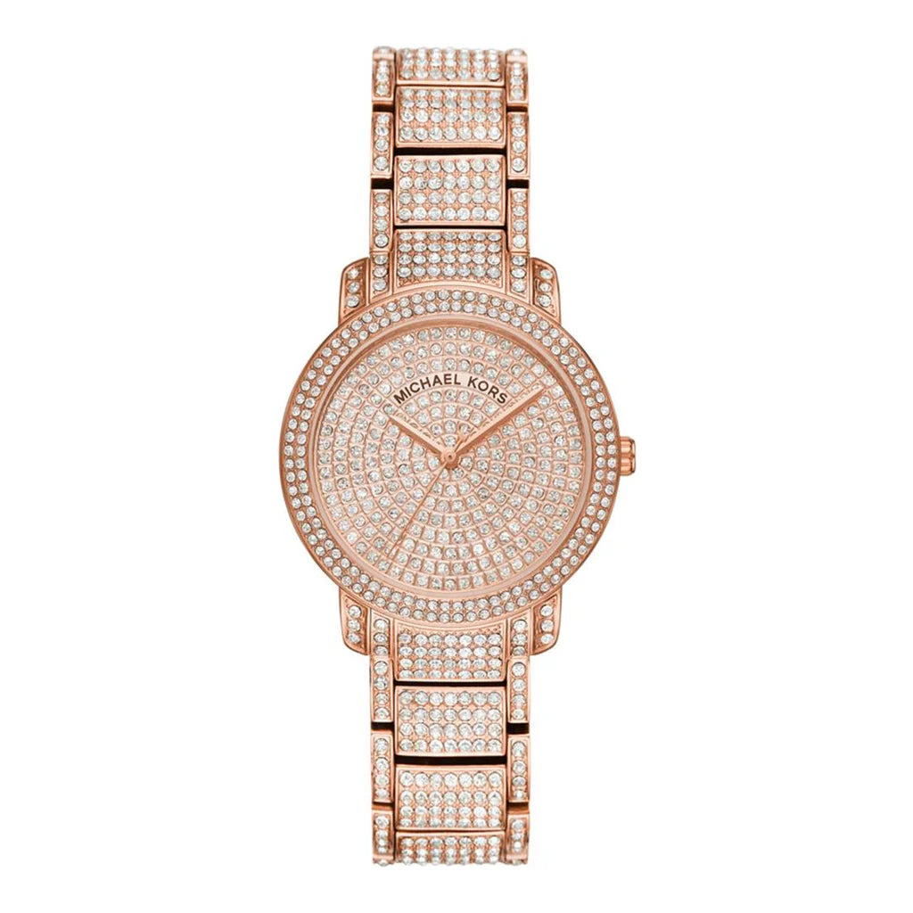 Michael Kors Darci Pave Crystal Rose Gold Women Watch MK648