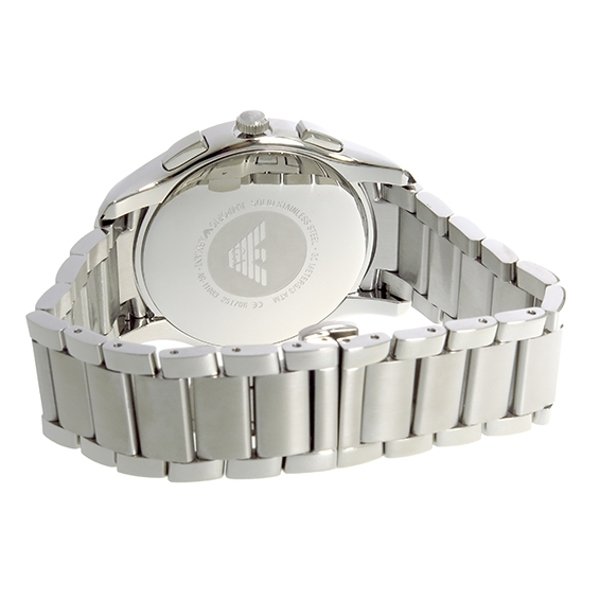 Emporio Armani Men’s Quartz Stainless Steel Black Dial 44mm Watch AR11083