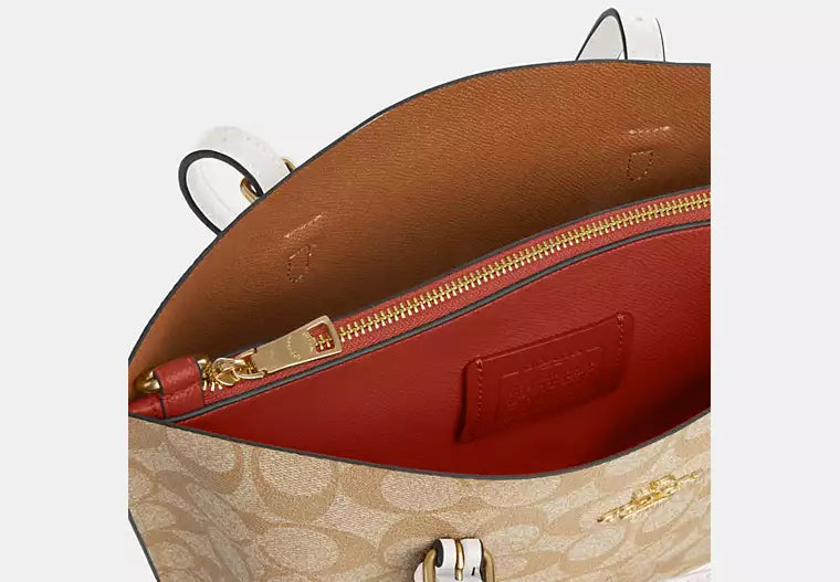 Coach Mollie Tote 25 In Signature Canvas