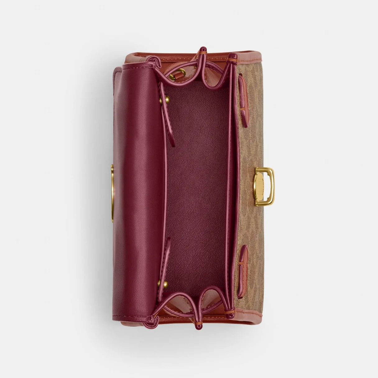 Coach Sammy Top Handle 21 In Signature Canvas
