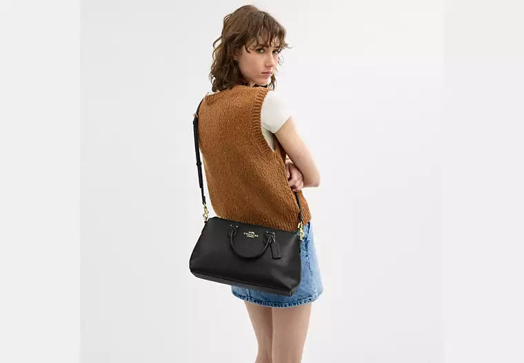 Coach Georgia Satchel Bag - Black