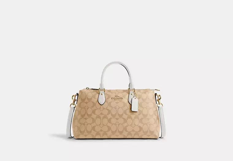 Coach Georgia Satchel In Signature Canvas