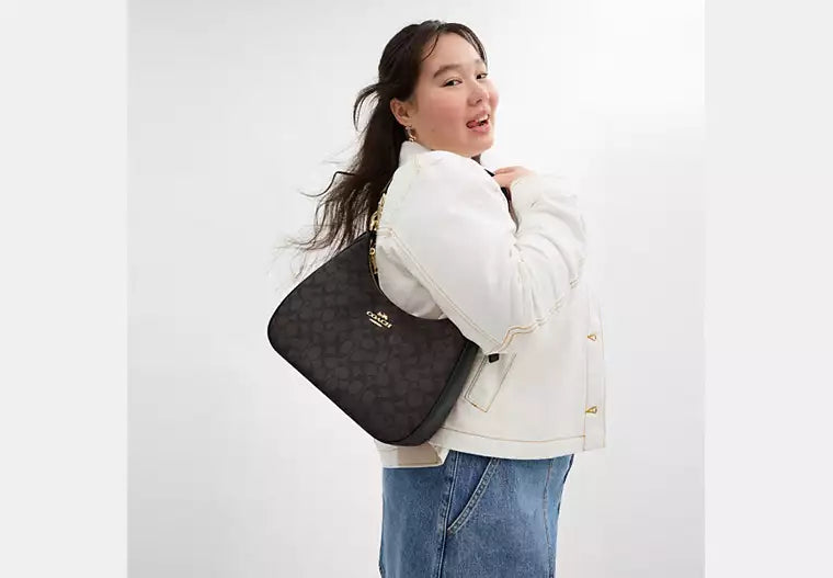 Coach Teri Hobo in Signature Canvas