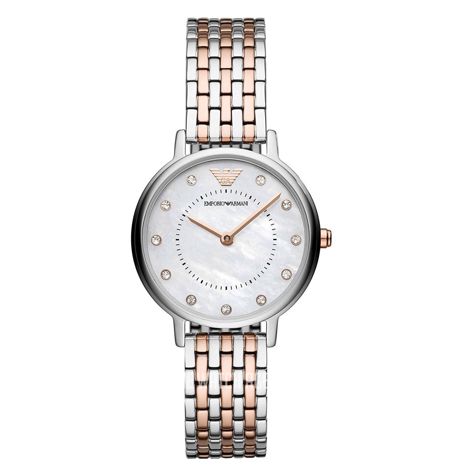 Emporio Armani Women’s Quartz Stainless Steel Mother of Pearl Dial 28mm Watch AR11094