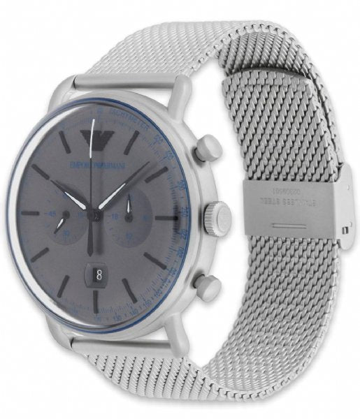 Emporio Armani Men’s Quartz Stainless Steel Grey Dial 43mm Watch AR11383