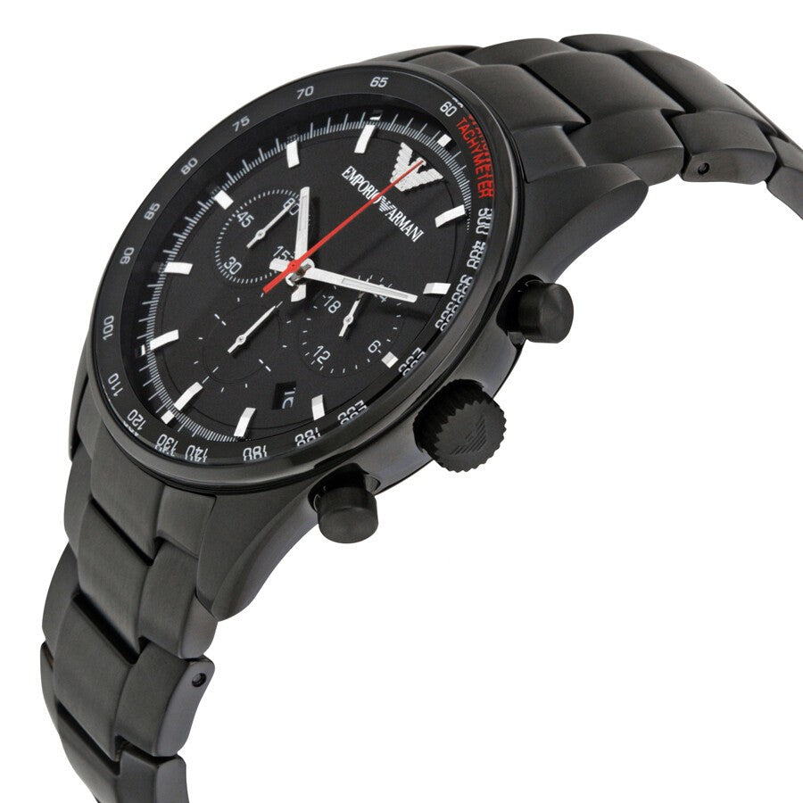 Emporio Armani Men’s Quartz Stainless Steel Black Dial 43mm Watch AR6094