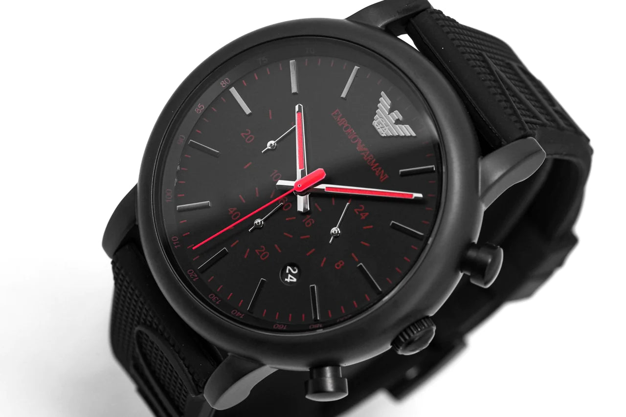 Emporio Armani Men's Luigi Chronograph Watch Black PVD AR11024
