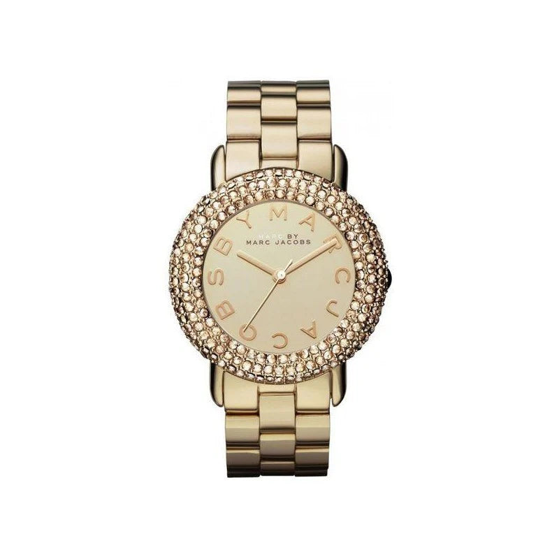 Marc Jacobs Ladies Gold Blade Watch MBM3101