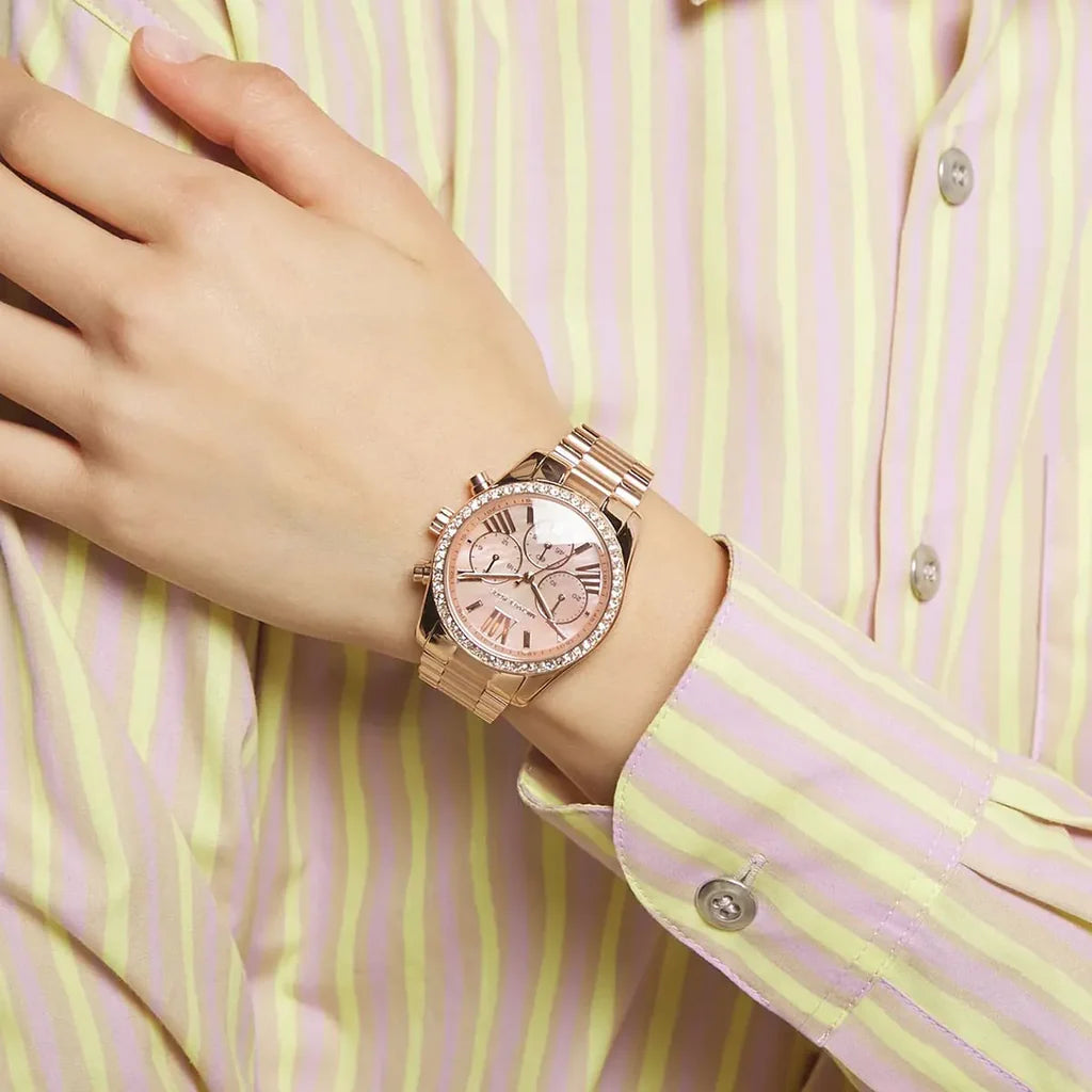 Michael Kors Stainless Steel Lexington Analogue Dial Women Watch-Mk7242