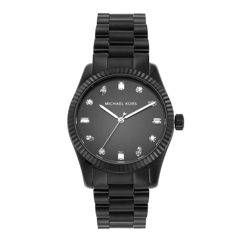 Michael Kors Stainless Steel Analog Black Dial Women Watch-Mk7442