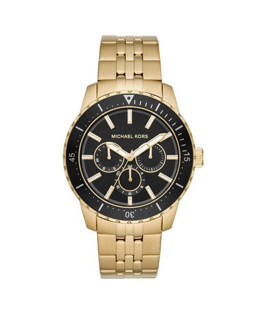 Michael Kors Men’s Stainless Steel Black Dial 44mm Watch MK7154