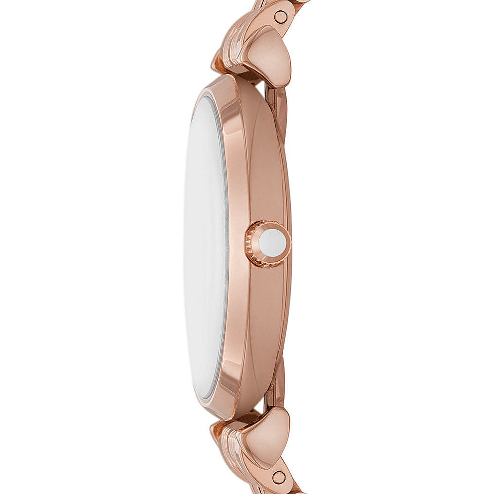Emporio Armani Women’s Quartz Rose Gold Stainless Steel Silver Dial 32mm Watch AR11446